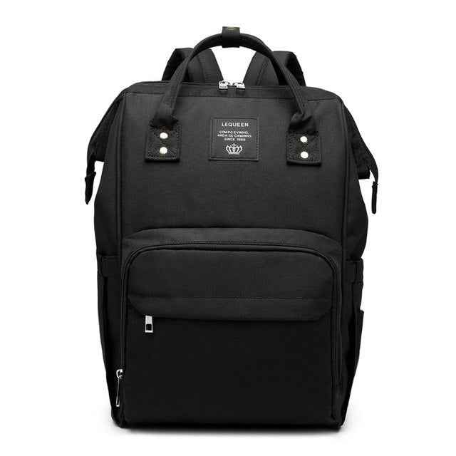 Maternity Diaper Backpack - Large Capacity Waterproof Oxford Nappy Bag with Anti-Theft Pocket & Stroller Straps