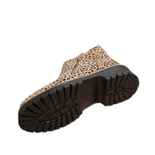 Load image into Gallery viewer, Women's Leopard Print Pointed Toe Ankle Boots - Chunky Low Heel Fashion Boots with Front Zipper