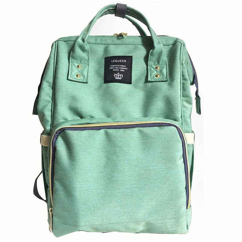Maternity Diaper Backpack - Large Capacity Waterproof Oxford Nappy Bag with Anti-Theft Pocket & Stroller Straps