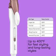 Load image into Gallery viewer, Conair Double Ceramic Curling Iron, 1” Barrel, Classic Curls, 5 LED Heat Settings, 1 Count