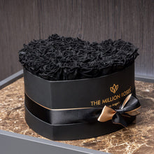 Load image into Gallery viewer, Heart Black Box | Black Roses