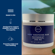 Load image into Gallery viewer, DSC Hemp Cream For Neuropathy Aches &amp; Nerve Pain (Peppermint)