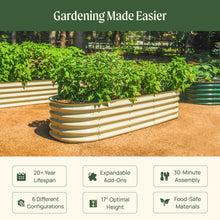 Load image into Gallery viewer, 17" Tall 6 In 1 Medium Modular Metal Raised Garden Bed Kit