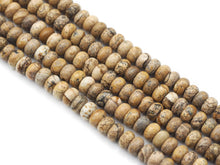 Load image into Gallery viewer, Genuine Picture Japser Rondelle Smooth Beads, Sku#U1417