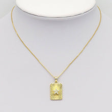 Load image into Gallery viewer, CZ Star Radical Rectangle Dog tag Charm, Sku#LX363