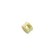 Load image into Gallery viewer, CZ Gold Daisy Flower Large hole Spacer Bead Charm, Sku#LK1202