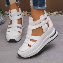 Load image into Gallery viewer, Women's Hollow Out Platform Sandals | Close Toe Velcro Summer Shoes