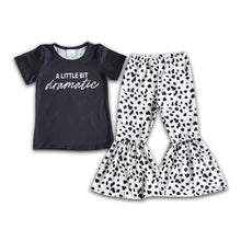 Load image into Gallery viewer, A little bit dramatic shirt leopard pants girls boutique clothes