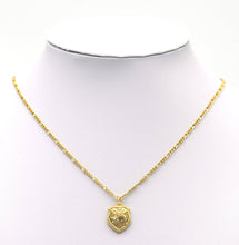 Load image into Gallery viewer, CZ Gold Tree On Shield Charm, Sku#F1479C
