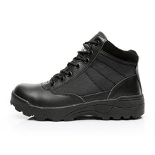 Load image into Gallery viewer, Men's Outdoor Low-Cut Tactical Hiking Boots – Lightweight Lace-Up Trail Shoes for Hiking &amp; Mountaineering | Black &amp; Sand