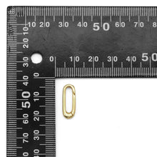 Load image into Gallery viewer, Plain Gold /Silver  Long Paperclip Snap Click Clasp/Charm Holder, Sku#Y839