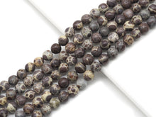Load image into Gallery viewer, Genuine Brown Ocean Jasper Round Smooth Beads, Sku#U1353
