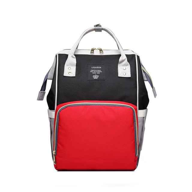 Maternity Diaper Backpack - Large Capacity Waterproof Oxford Nappy Bag with Anti-Theft Pocket & Stroller Straps