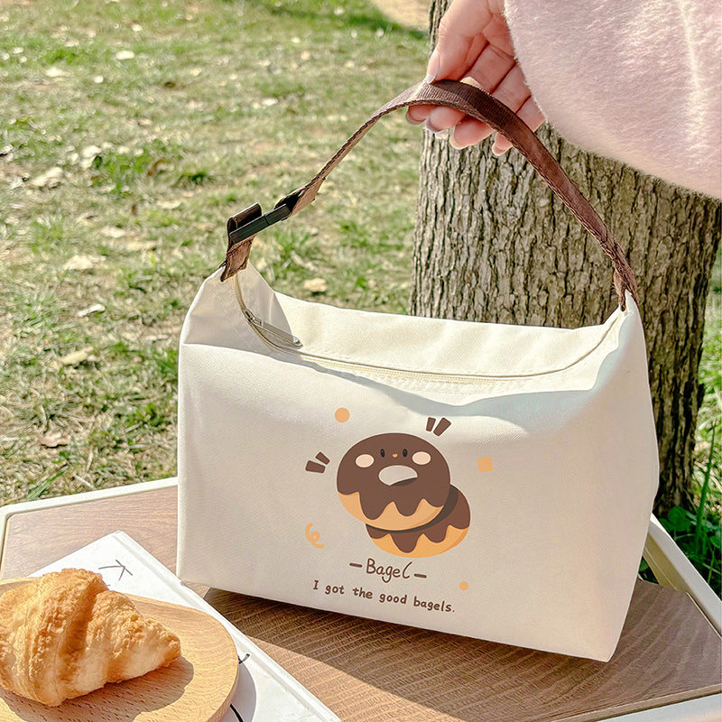 Thickened French-Style Maillard Insulated Lunch Bag