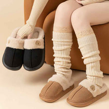 Load image into Gallery viewer, Plush Fleece Slippers for Women &amp; Men | Winter Warm Indoor House Shoes with Non-Slip Sole