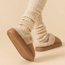 Load image into Gallery viewer, Plush Fleece Slippers for Women &amp; Men | Winter Warm Indoor House Shoes with Non-Slip Sole