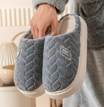 Load image into Gallery viewer, Winter Plush Slippers | Non-Slip Thick Sole Fleece House Shoes for Women &amp; Men