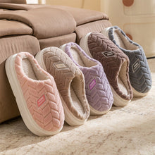 Load image into Gallery viewer, Winter Plush Slippers | Non-Slip Thick Sole Fleece House Shoes for Women &amp; Men