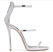 Load image into Gallery viewer, High Heel Fish Mouth Ankle Strap Stiletto Pumps