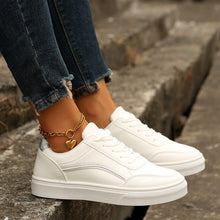 Load image into Gallery viewer, Women's Lace-Up Platform Sneakers | Round Toe Thick Sole Casual Flats