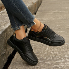 Load image into Gallery viewer, Women's Lace-Up Platform Sneakers | Round Toe Thick Sole Casual Flats