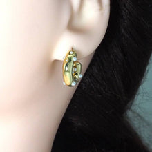 Load image into Gallery viewer, Gold Pearl Thick Stud Earrings, Sku#LX200
