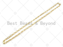 Load image into Gallery viewer, Dainty Finished Gold Necklace and Bracelet for Women, Gold Chain Ready to wear w/Lobster Clasp, 16"/32"/7", sku#LK107