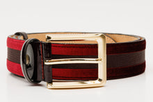 Load image into Gallery viewer, The Pontalto Burgundy Leather Belt