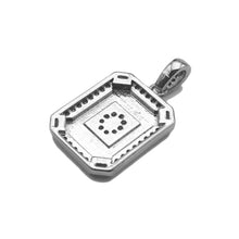 Load image into Gallery viewer, Silver Initial Tag Letter Charm, CZ A - Z Alphabet Letter, SKU#ML75
