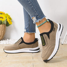 Load image into Gallery viewer, Women's Casual Plus-Size Slip-On Running Shoes | Suede Chunky Heel Sneakers