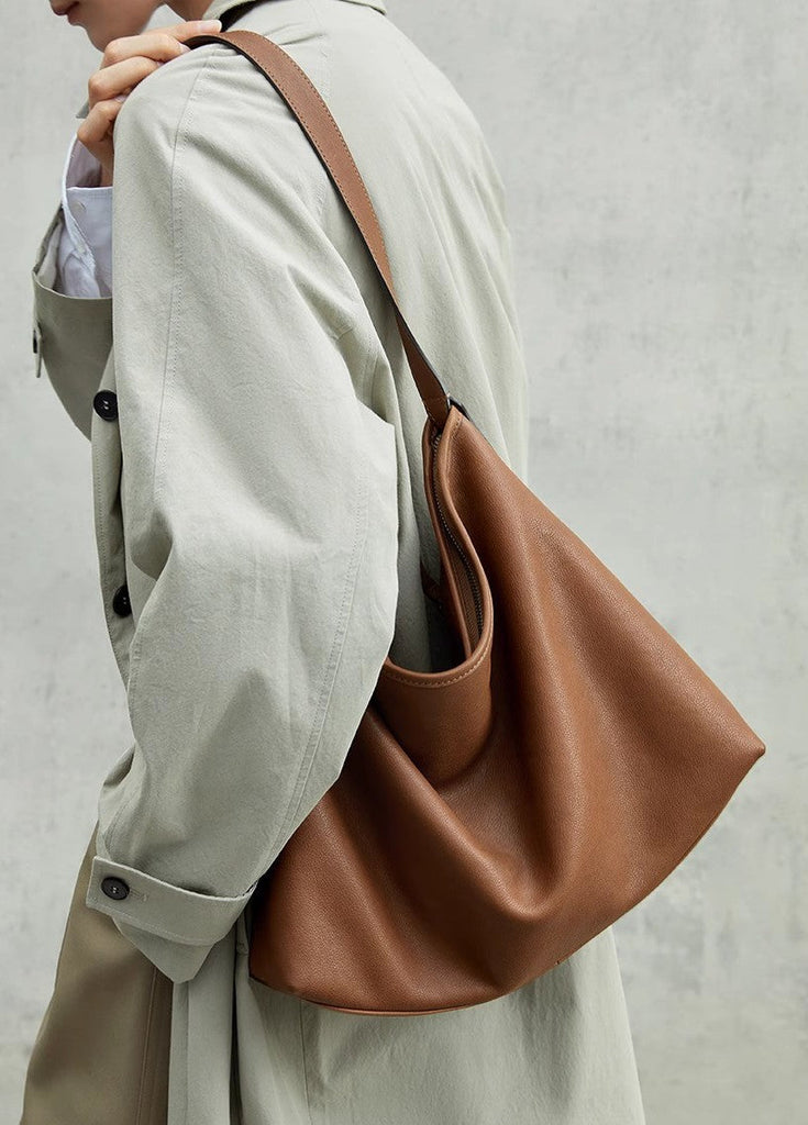 Women's Casual One-Shoulder Crossbody Bag – PU Leather Soft Satchel