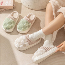 Load image into Gallery viewer, Plaid Plush Slippers for Women &amp; Men