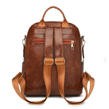 Load image into Gallery viewer, Women's Large Capacity Backpack - Waterproof PU Leather Commuter Backpack with Multiple Pockets