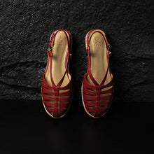 Load image into Gallery viewer, Full Grain Leather Woven Roman Sandals