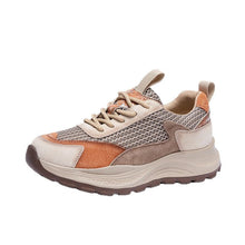 Load image into Gallery viewer, Women's Retro Color-Block Dad Sneakers – Breathable Lace-Up Casual Shoes
