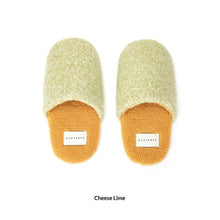 Load image into Gallery viewer, Woolen Color-Blocked Home Slippers - Warm Non-Slip Indoor Cotton Slippers for Women &amp; Men