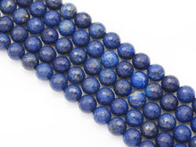 Load image into Gallery viewer, Natural Round Faceted Lapis Beads, 6mm/8mm/10mm, Sku#U1446