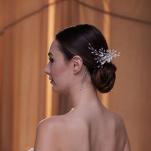 Load image into Gallery viewer, Elegant Crystal &amp; Pearl Hair Comb