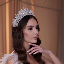 Load image into Gallery viewer, Sparkling Crystal Bead and Rhinestone Tiara