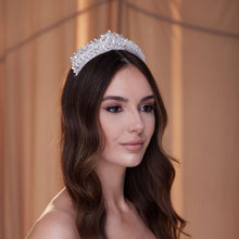 Load image into Gallery viewer, Crystal Rhinestone Wedding Tiara