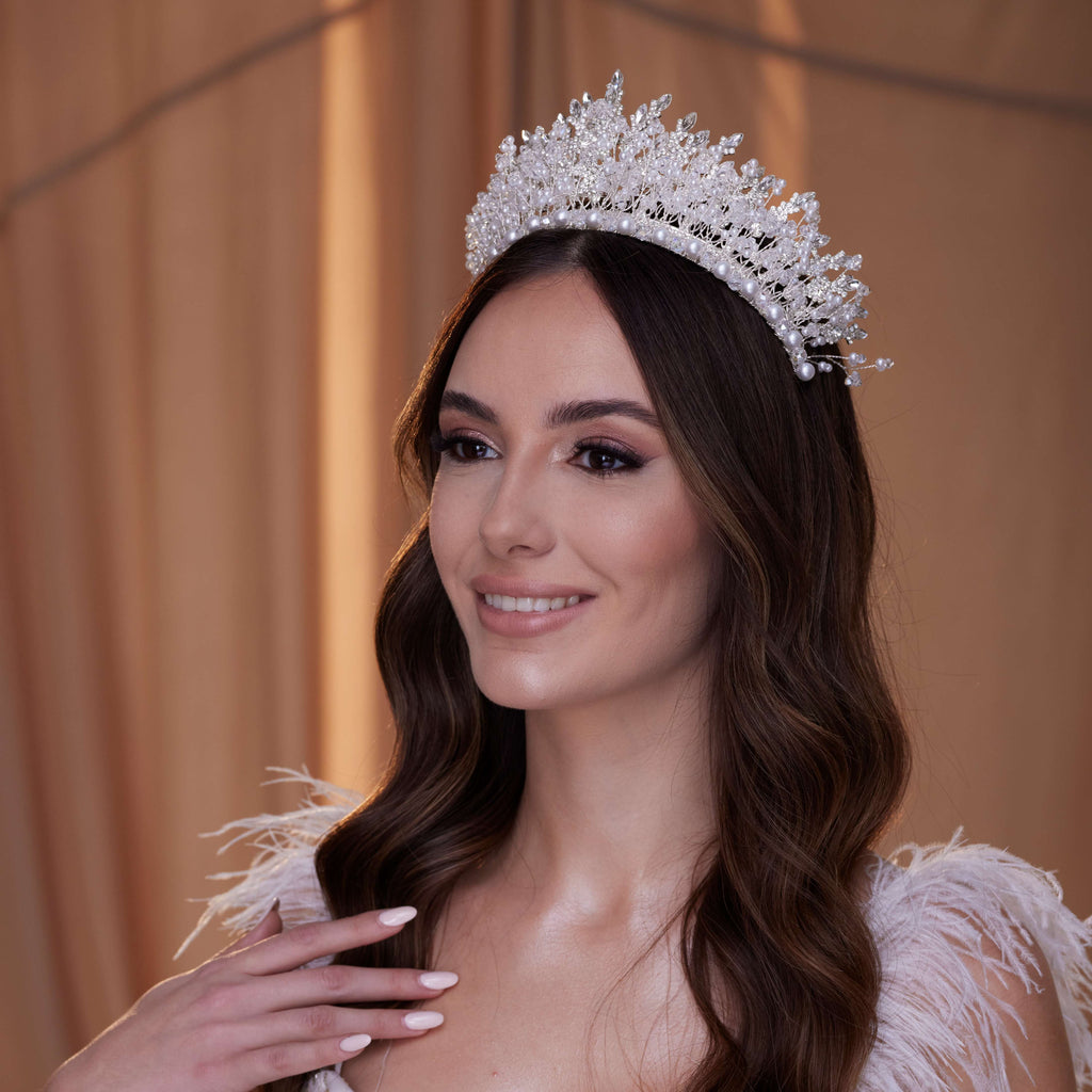 Elegant  Pearl Bridal Tiara