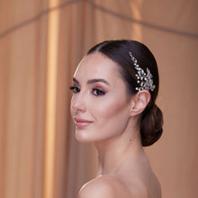 Load image into Gallery viewer, Two-Piece Crystal Beaded Headpiece