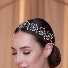 Load image into Gallery viewer, Delicate Crystal Bead and Rhinestone Hair Vine