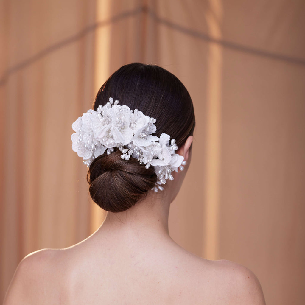 Elegant Hair Vine with Felt Flowers