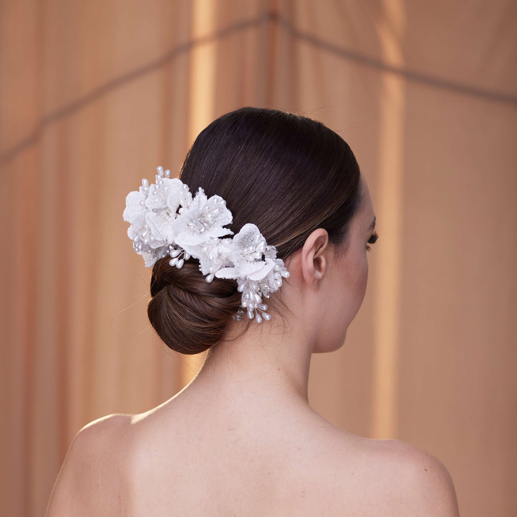 Elegant Hair Vine with Felt Flowers