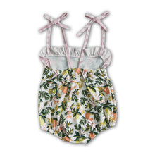 Load image into Gallery viewer, Peach sleeveless baby summer romper