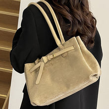 Load image into Gallery viewer, Women's Vintage Bucket Bag | PU Leather Shoulder Bag with Zipper Pocket