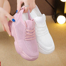 Load image into Gallery viewer, Women's Canvas Low-Top Sneakers | Casual Round-Toe White Shoes