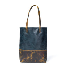 Load image into Gallery viewer, Blue Women's Leather Tote