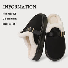 Load image into Gallery viewer, Plush Lined Cotton Slippers